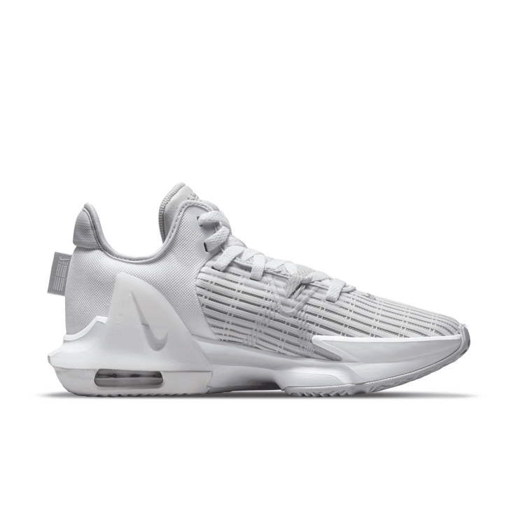 Nike LeBron Witness 6 'Summit White Metallic Pewter' Angle 1