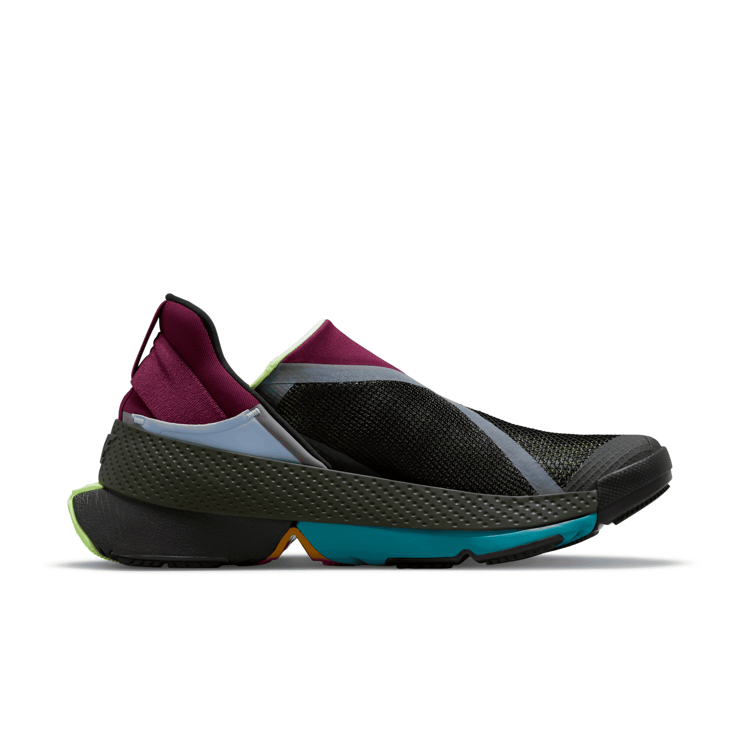 Nike GO FlyEase 'Black Lime Glow' Angle 1
