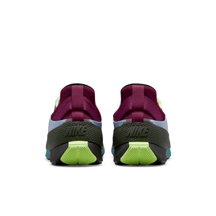 Nike GO FlyEase 'Black Lime Glow' Angle 4