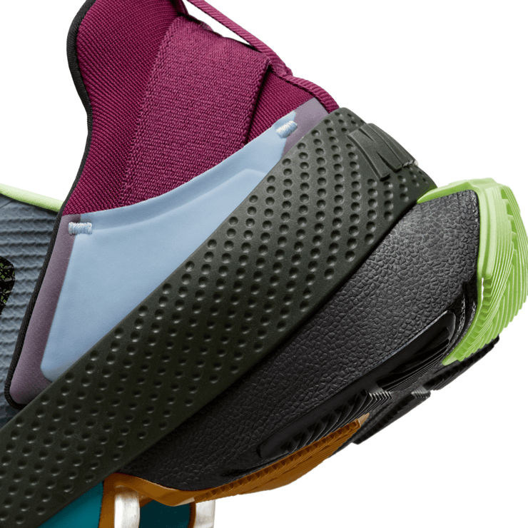 Nike GO FlyEase 'Black Lime Glow' Angle 6