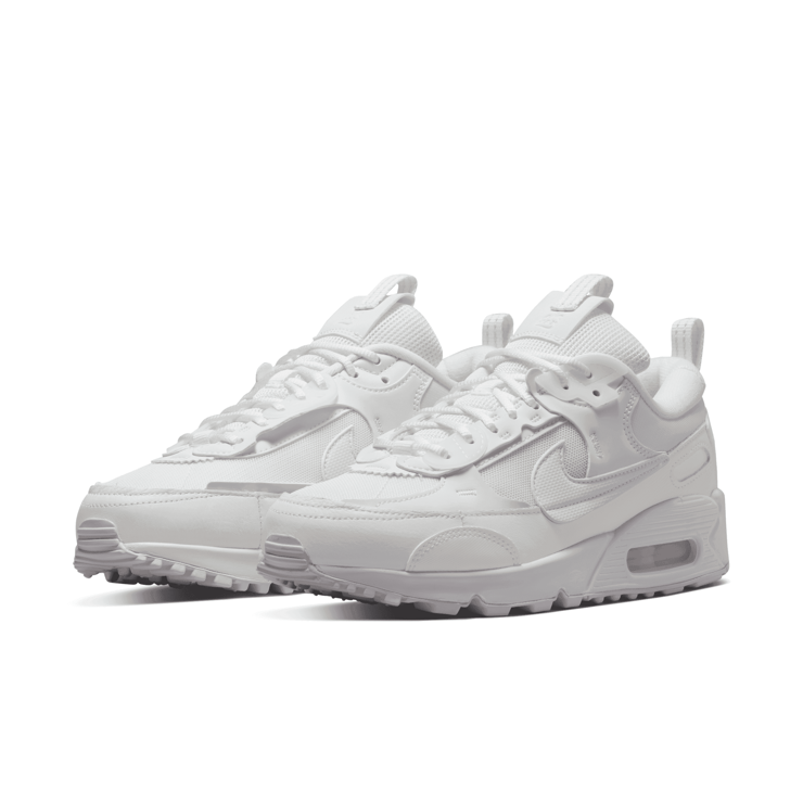 Nike Air Max 90 Futura 'Triple White' (W) Angle 3