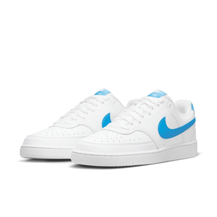 Nike Court Vision Low Next Nature 'White Light Photo Blue' Angle 3