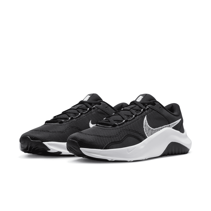 Nike Legend Essential 3 Next Nature 'Black White' (W) Angle 3