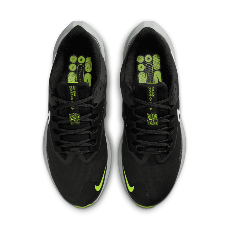 Nike Air Zoom Pegasus 39 Shield 'Black Dark Smoke Grey' (W) Angle 2
