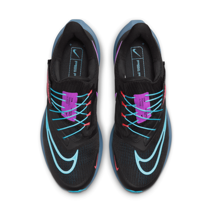 Nike Air Zoom Pegasus 39 FlyEase SE 'Black Baltic Blue' Angle 2