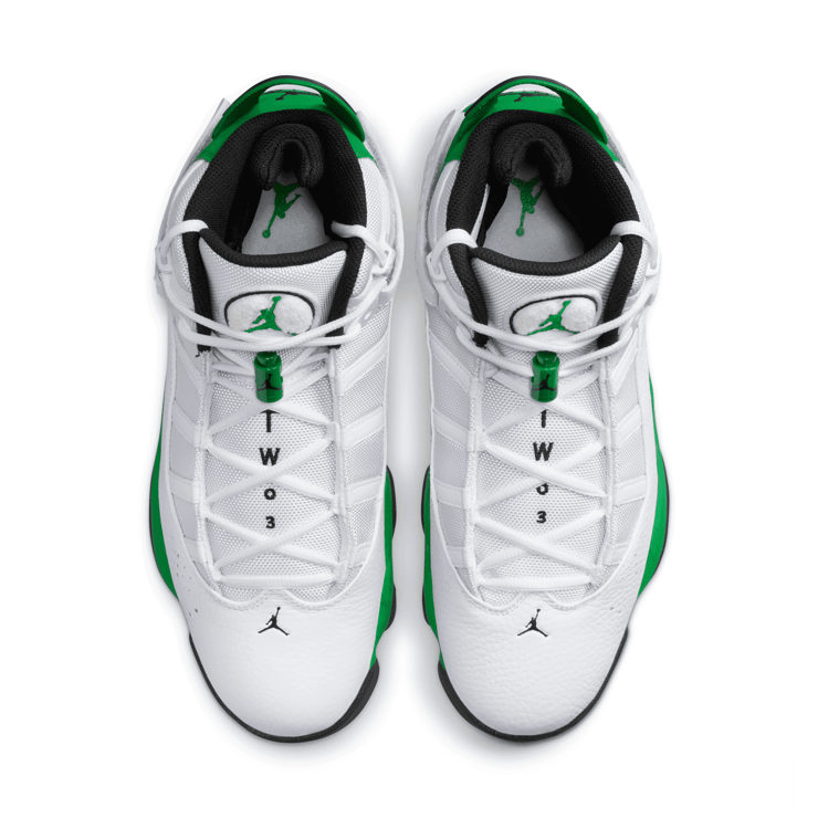 Jordan 6 Rings 'White Lucky Green' Angle 2