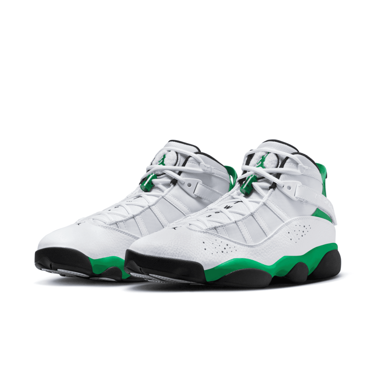 Jordan 6 Rings 'White Lucky Green' Angle 3