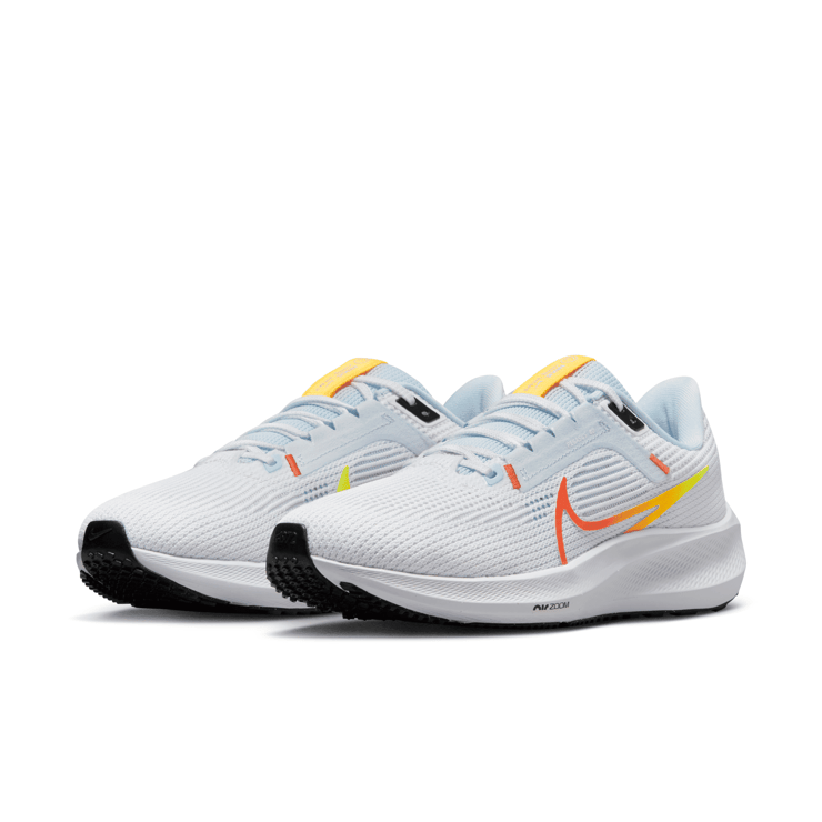 Nike Air Zoom Pegasus 40 'White Laser Orange' (W) Angle 3