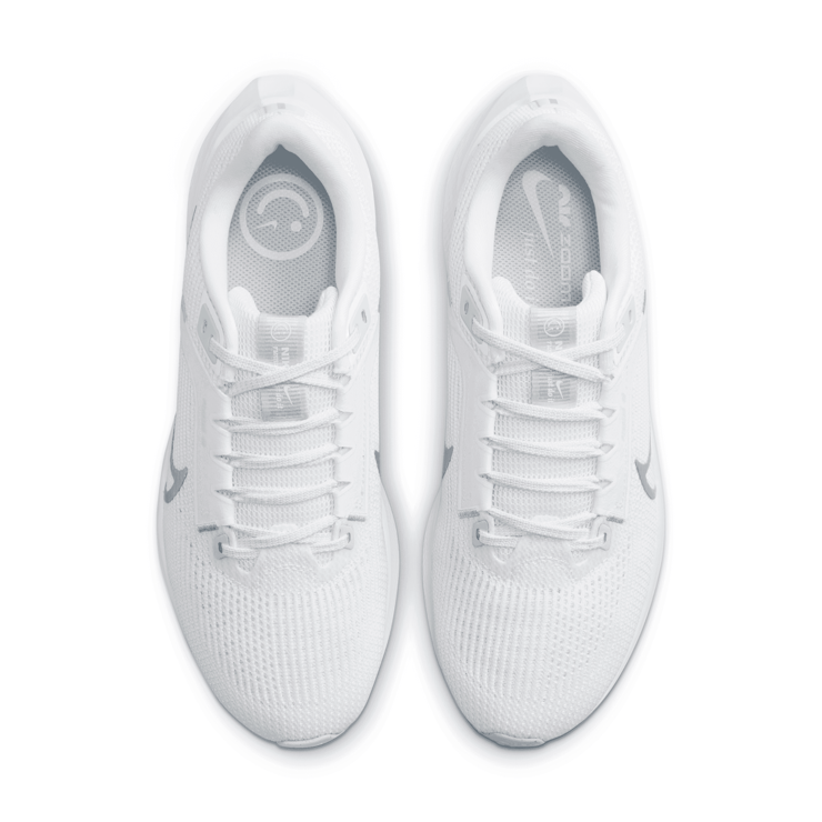 Nike Air Zoom Pegasus 40 'White Metallic Silver' (W) Angle 2