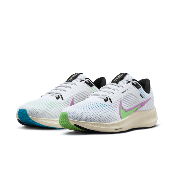 Nike Air Zoom Pegasus 40 SE 'White Multi-Color Mismatch' Angle 3