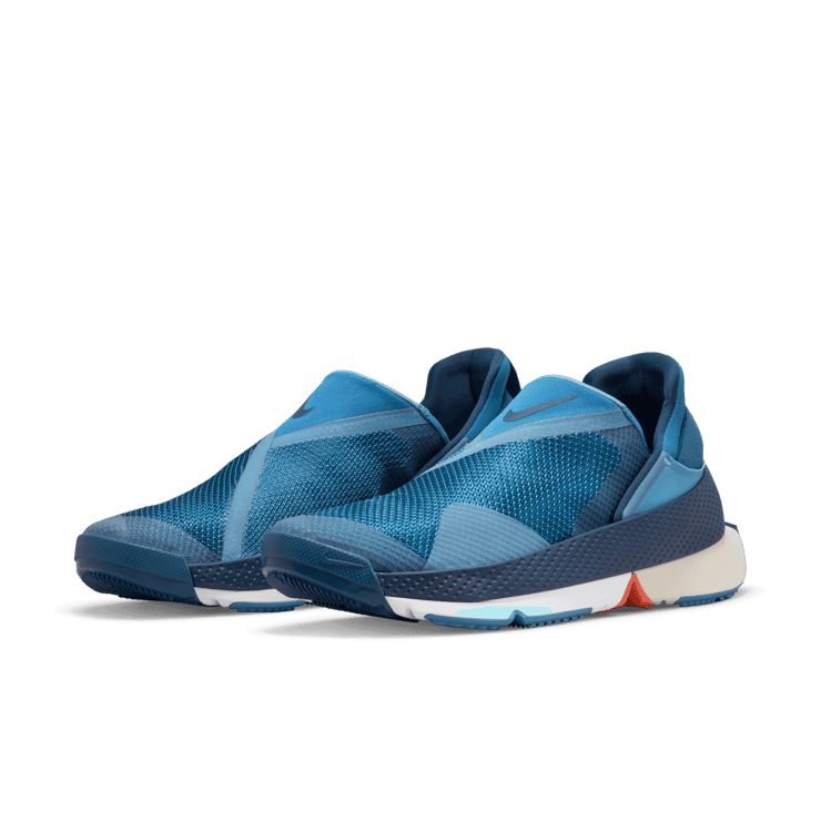 Nike Go FlyEase Court Blue Angle 3