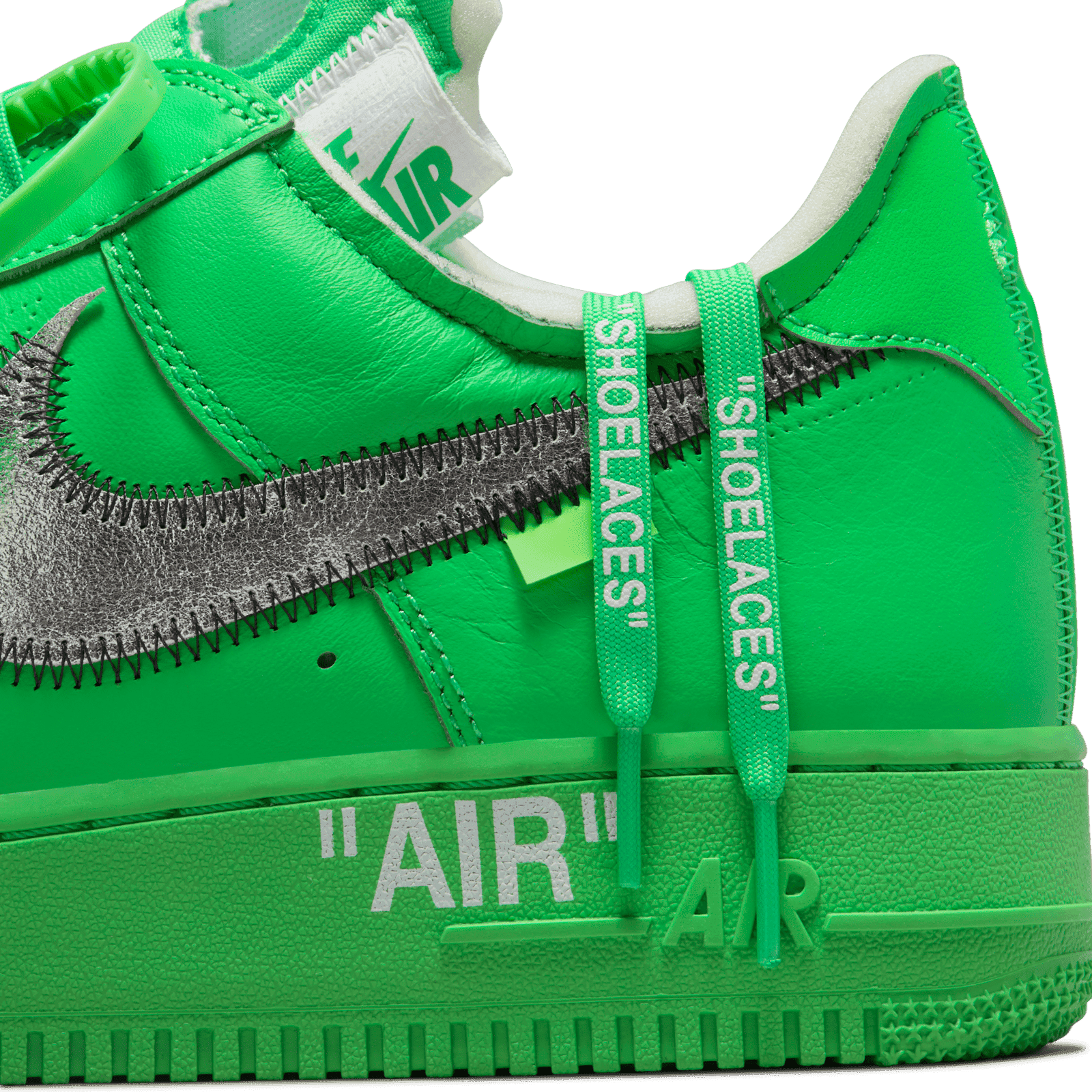 nike air force off white lime green