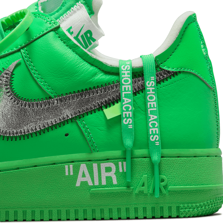 Nike Air Force 1 Low Off-White Light Green Spark BKM Angle 7