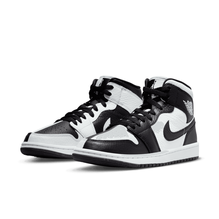 Jordan 1 Mid Homage Black White (W) Angle 2