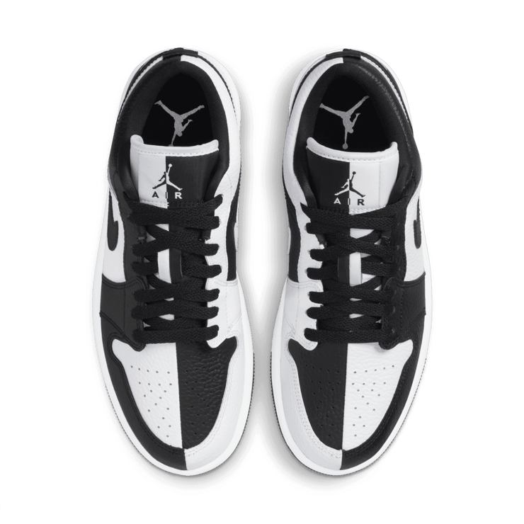 Jordan 1 Low Homage Black White (W) Angle 1