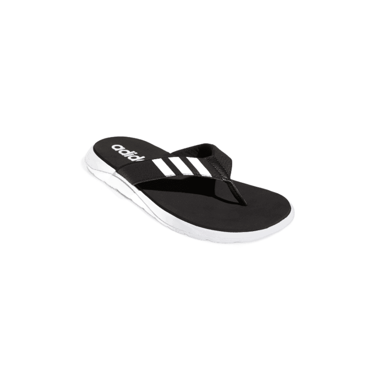 adidas Comfort Sandal 'Black White' Angle 2