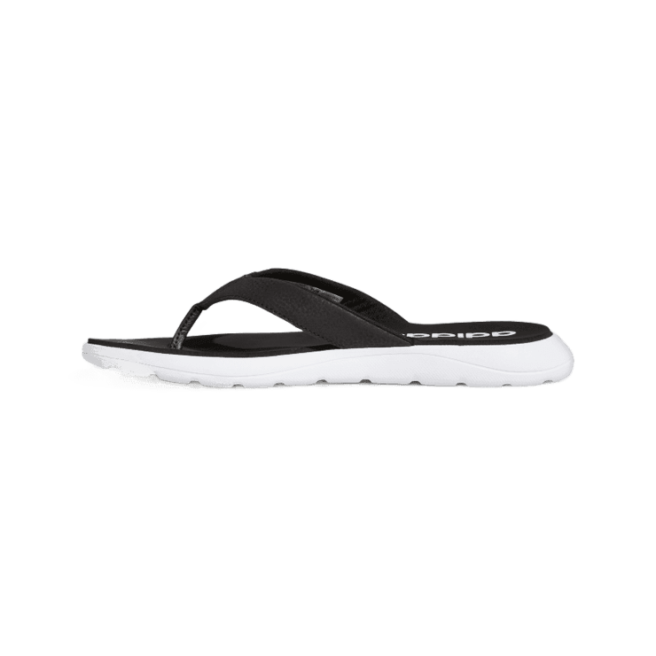 adidas Comfort Sandal 'Black White' Angle 4