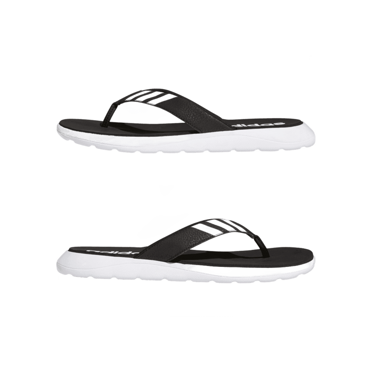 adidas Comfort Sandal 'Black White' Angle 5