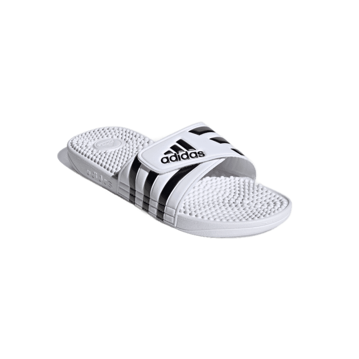 adidas Adissage Slides 'White Black' Angle 2