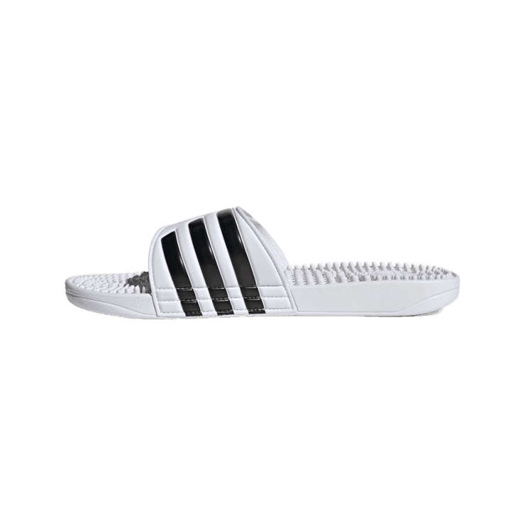 adidas Adissage Slides 'White Black' Angle 4