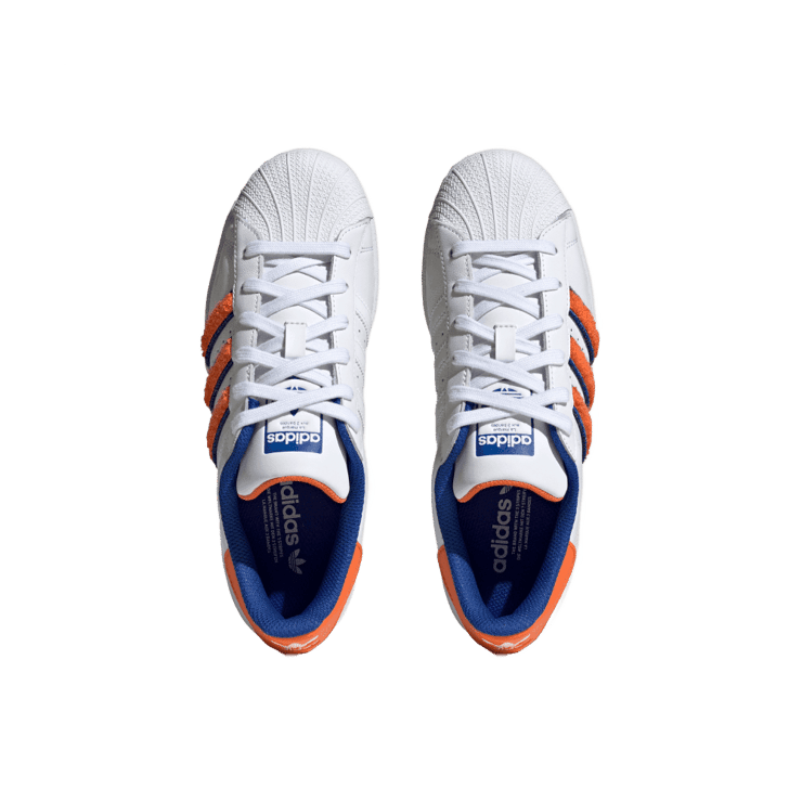 adidas Superstar 'White Orange Royal Chenille' (W) Angle 0