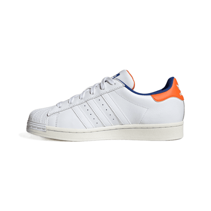 adidas Superstar 'White Orange Royal Chenille' (W) Angle 4
