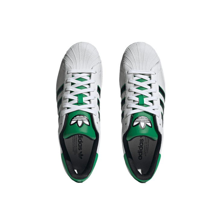 adidas Superstar 'White Black Green' Angle 0