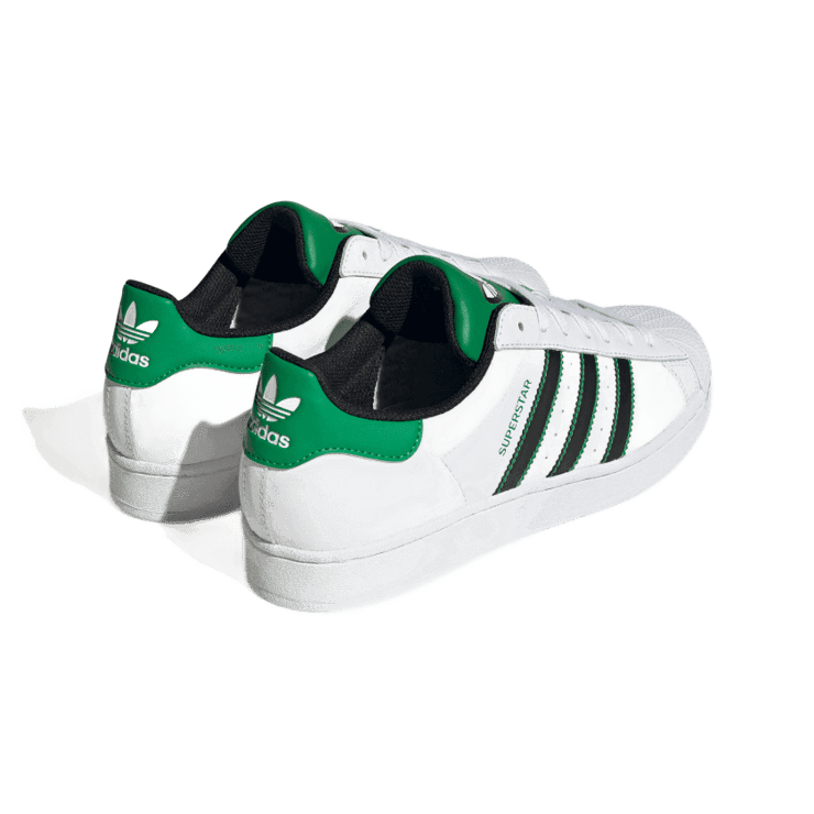 adidas Superstar 'White Black Green' Angle 3