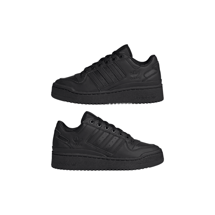 adidas Forum Bold Stripes 'Triple Black' (W) Angle 5