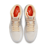 Jordan 1 Mid SE Craft Inside Out White Grey Angle 1