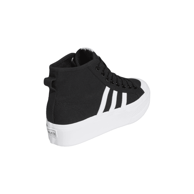 adidas Nizza Platform Mid 'Core Black White' (W) Angle 3