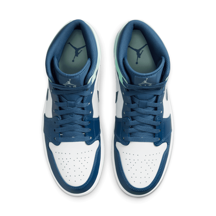 Jordan 1 Mid Mystic Navy Mint Foam Angle 1