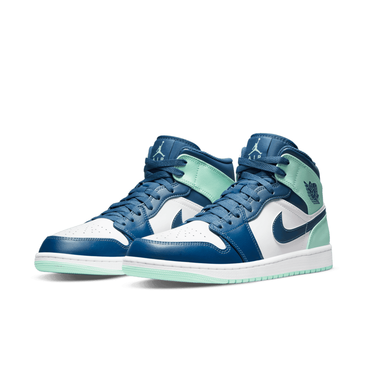 Jordan 1 Mid Mystic Navy Mint Foam Angle 2