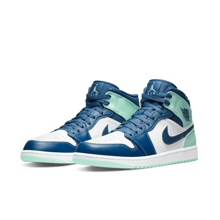 Jordan 1 Mid Mystic Navy Mint Foam Angle 2