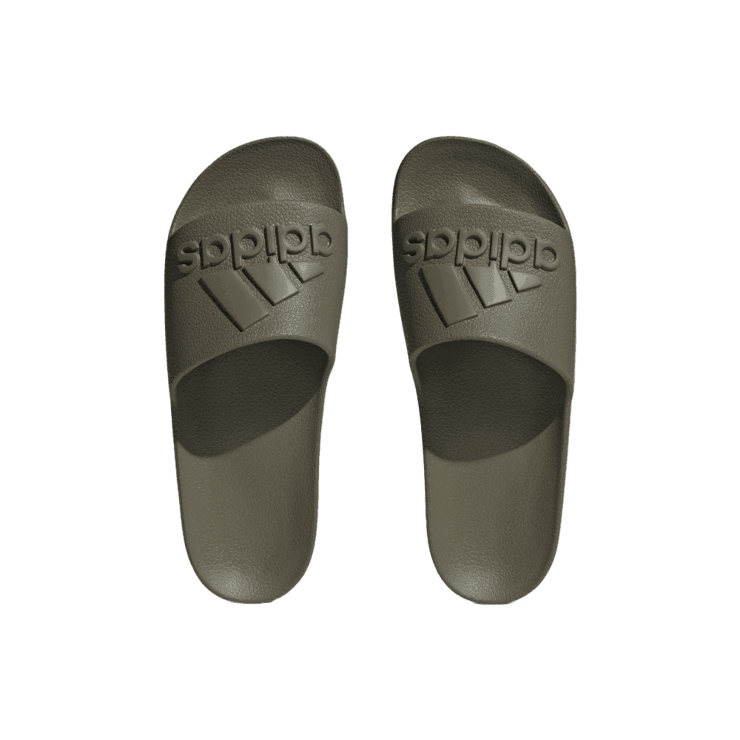 adidas Adilette Aqua Slides 'Olive Strata' Angle 0
