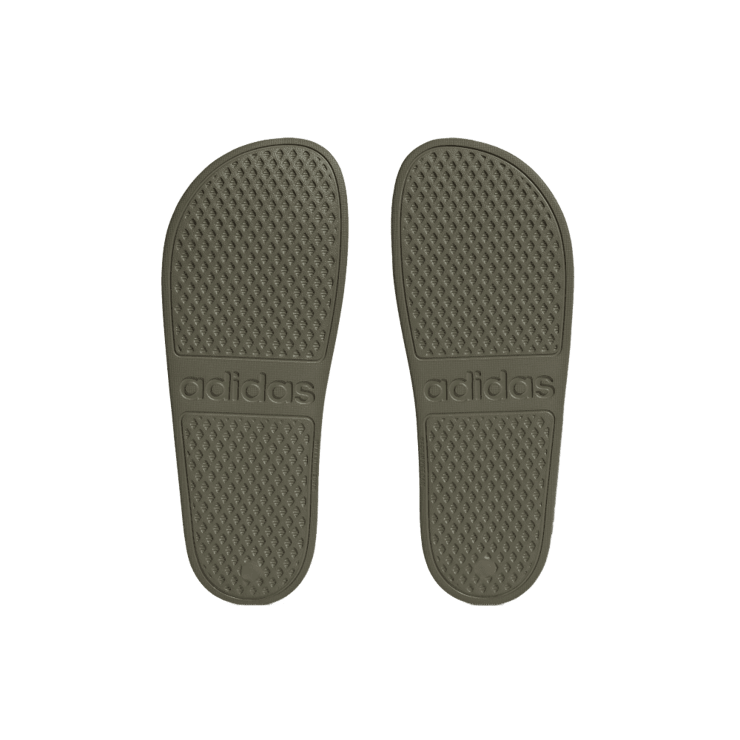 adidas Adilette Aqua Slides 'Olive Strata' Angle 1