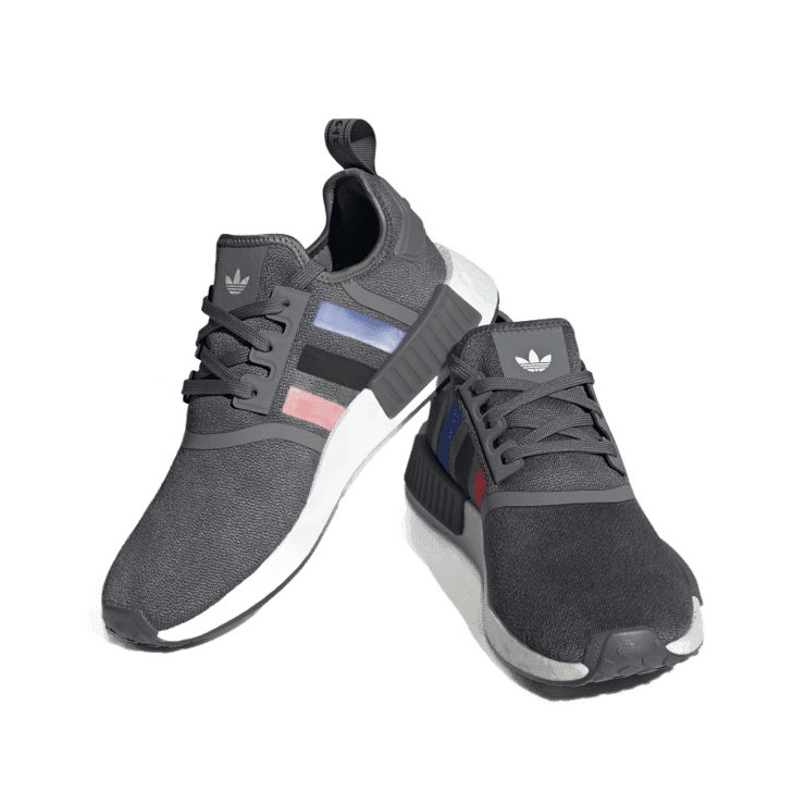 adidas NMD_R1 'Grey Scarlet Blue' Angle 2