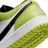 Jordan 1 Low Snakeskin Vivid Green (W) Angle 5
