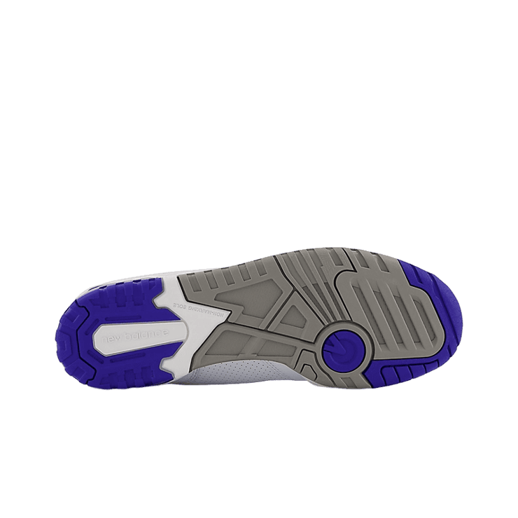 New Balance 550 Lakers White Purple Angle 2
