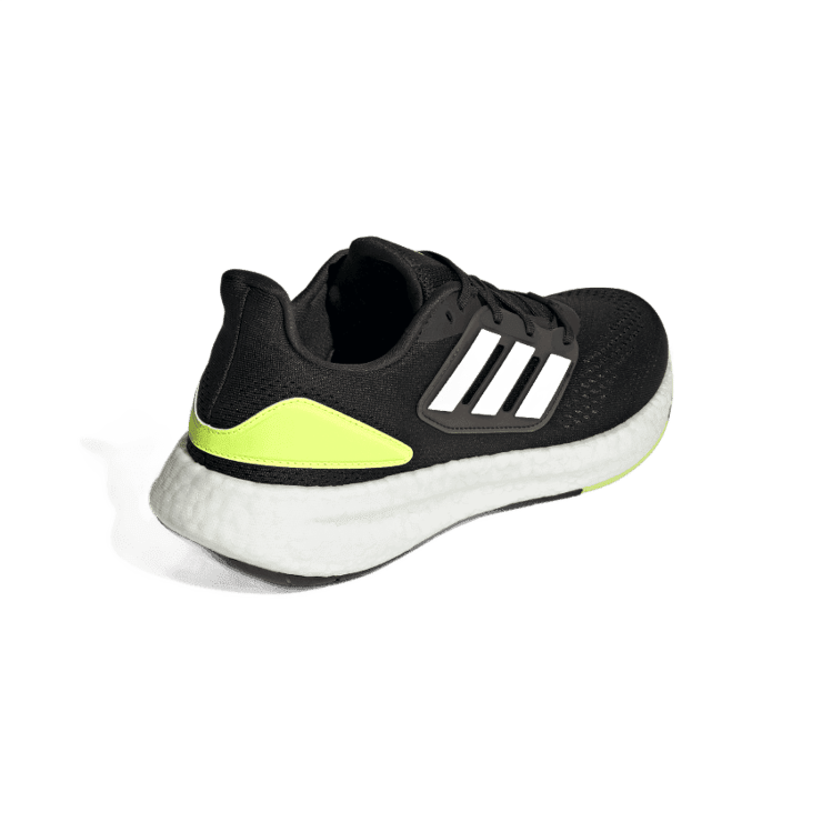 adidas PureBoost 22 'White Solar Yellow' Angle 3