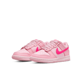 Nike Dunk Low Triple Pink (GS) Angle 2