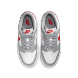 Nike Dunk Low White Grey Red (GS) Angle 1