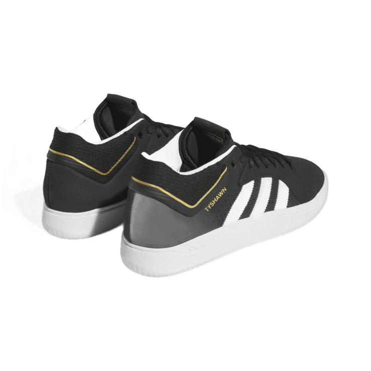 adidas Tyshawn 'Black White Gold' Angle 3