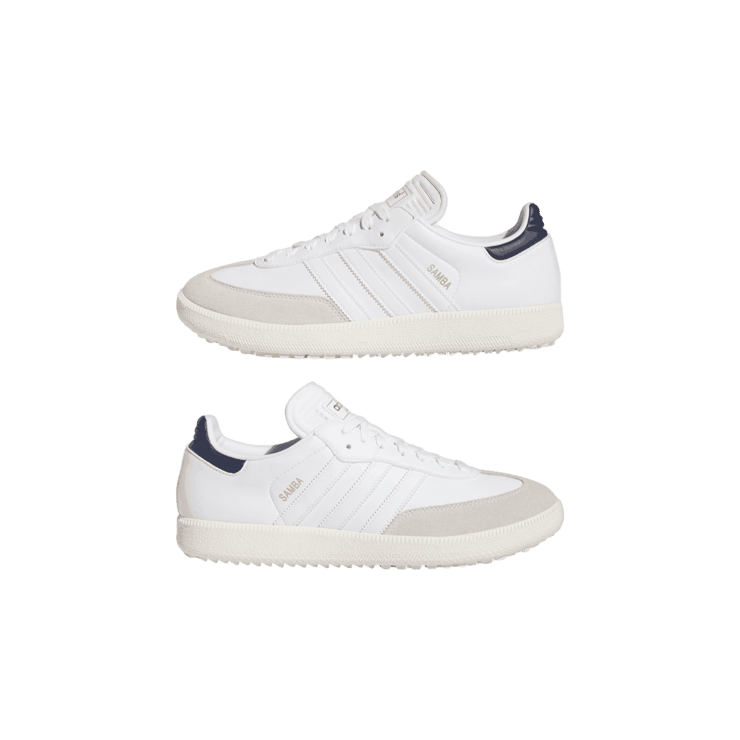 adidas Samba Spikeless Golf 'White Collegiate Navy' Angle 4