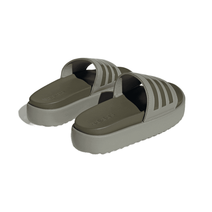 adidas Adilette Platform Slide 'Pebble Olive Strata' (W) Angle 3