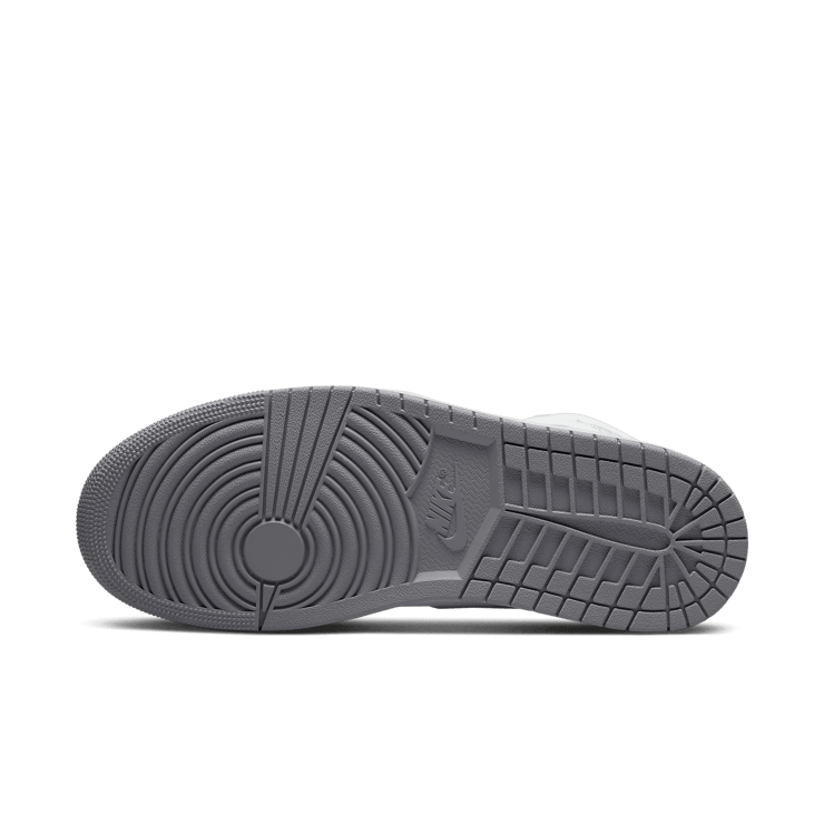 Jordan 1 Mid White Stealth Angle 0