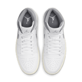 Jordan 1 Mid White Stealth Angle 1