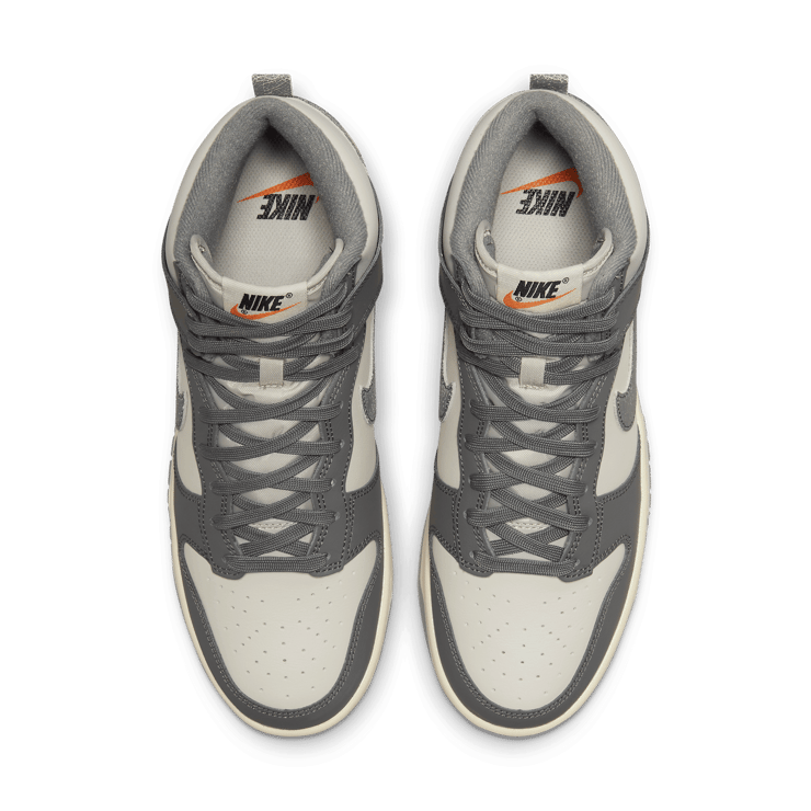 Nike Dunk High Tumbled Grey Angle 1