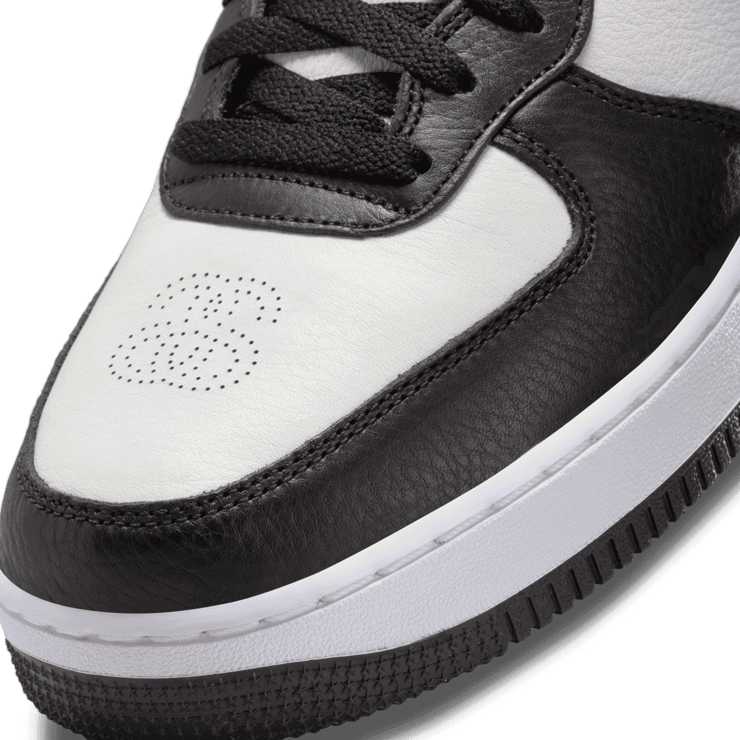 Nike Air Force 1 Mid Stussy Grey Black Angle 4