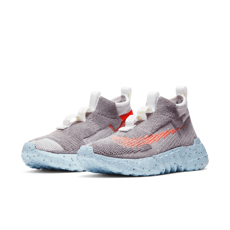 Nike Space Hippie 02 Vast Grey Hyper Crimson Angle 2